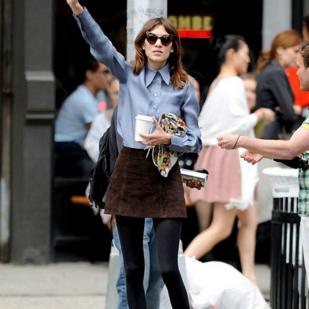 Alexa Chung Miu Miu skirt