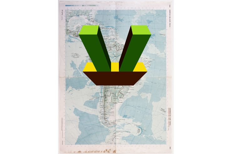 America 1. 2010. NUEVEOCHENTA Collage. 50 x 70 cm ARCO 2015