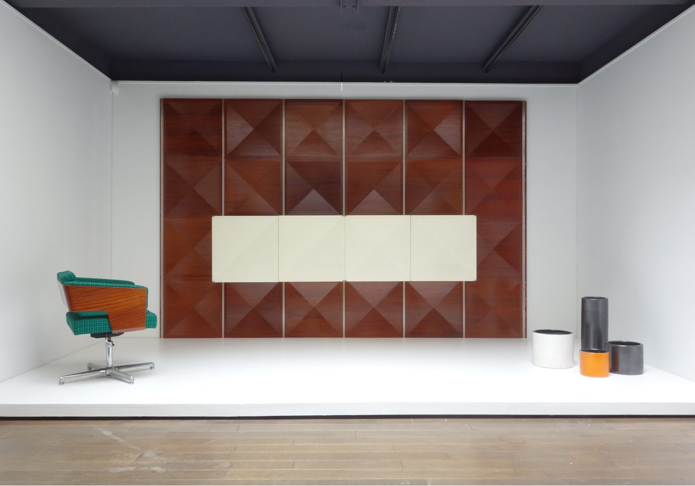Antoine Philippon and Jacqueline Lecoq Pointe de Diamant Wall and Cabinet 1964 Jousse Entreprise