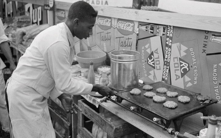 Black and white vintage photo GIF recolorized