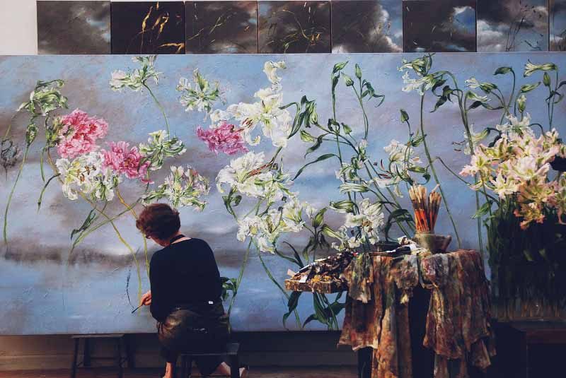 Claire Basler artist home Chateau Beauvoir