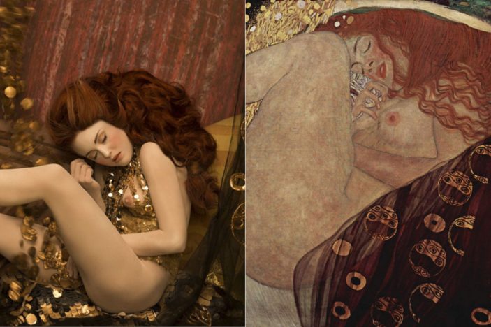Danae Models recreate Gustav Klimt’s most iconic paintings. Photos Life Ball and Inge Prader