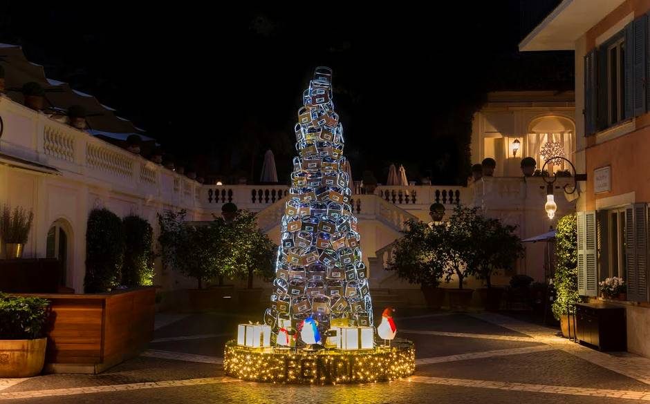 fendi tree in the hotel de rssie in rome image