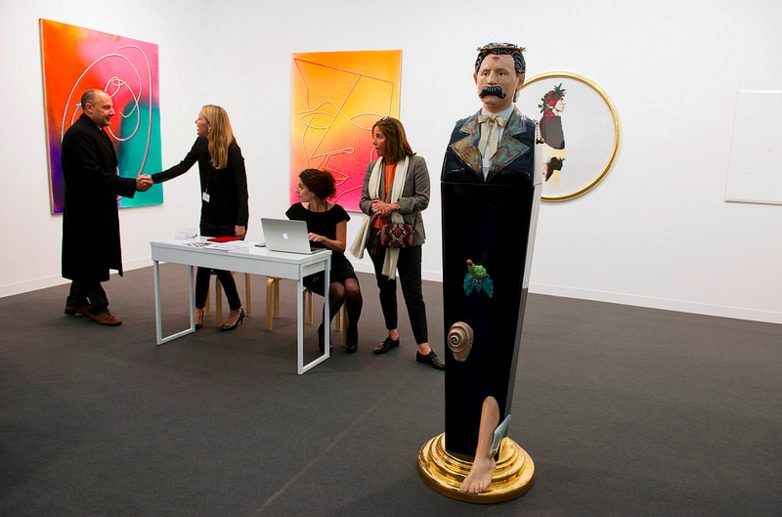 Galleria Lorcan O'Neill, Frieze London 2015. Photograph by Linda Nylind. Courtesy of Linda Nylind/Frieze