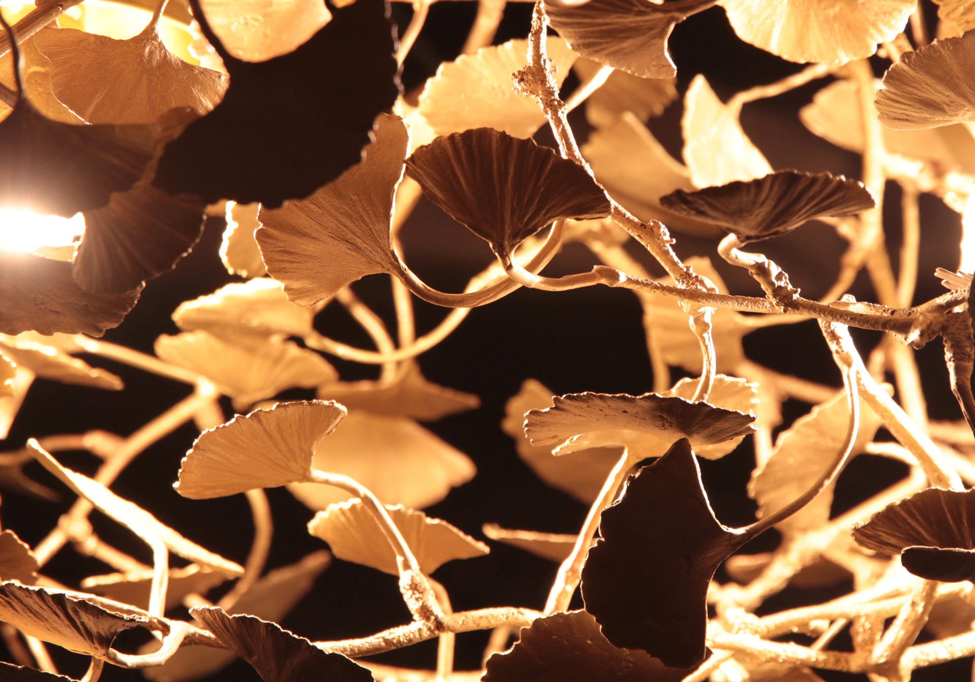 Ginkgo-chandelier-detail