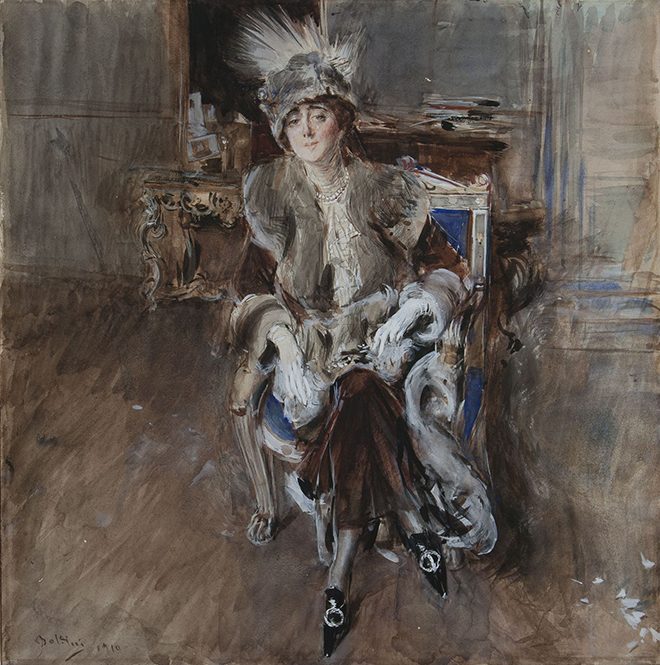 Giovanni Boldini Portrait of Lady Lacroix 1910. Bottegantica