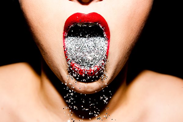 glitter mouth Tyler Shields
