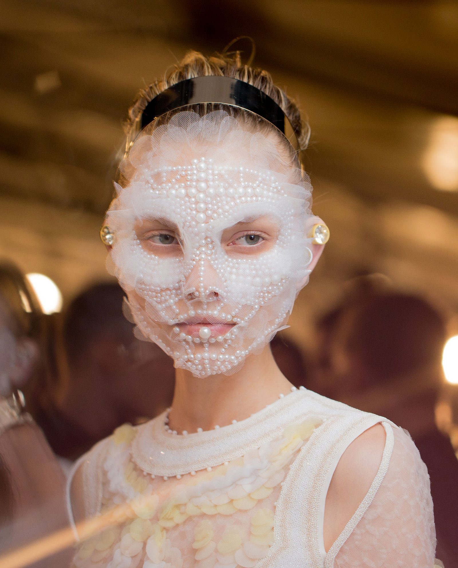 Givenchy facial mask SS16 designed by Pat McGrath photo by Kevin Tachman