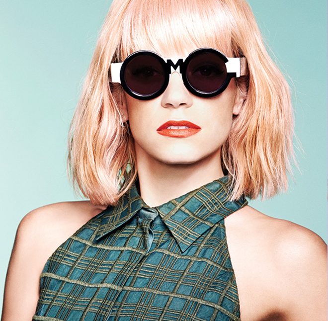 Lily Allen for House of Holland sunglasses collection