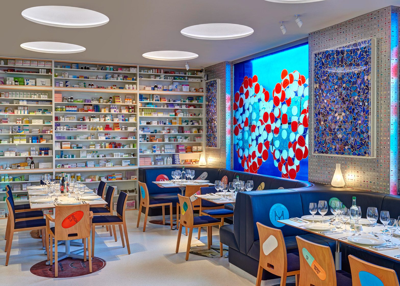 Damian Hirst and chef Mark Hix launch Pharmacy 2 restaurant
