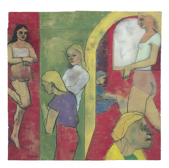 R.B. Kitaj Sighs from Hell 1979. Pastel and carcoal on joined sheets of paper. Thomas Gibson Fine Art