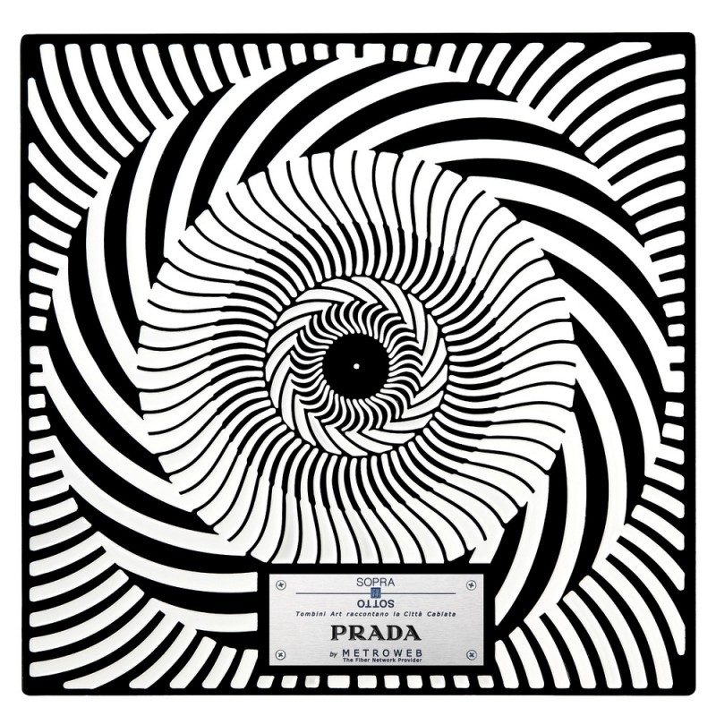 PRADA Manhole Covers by fashion designers Milan