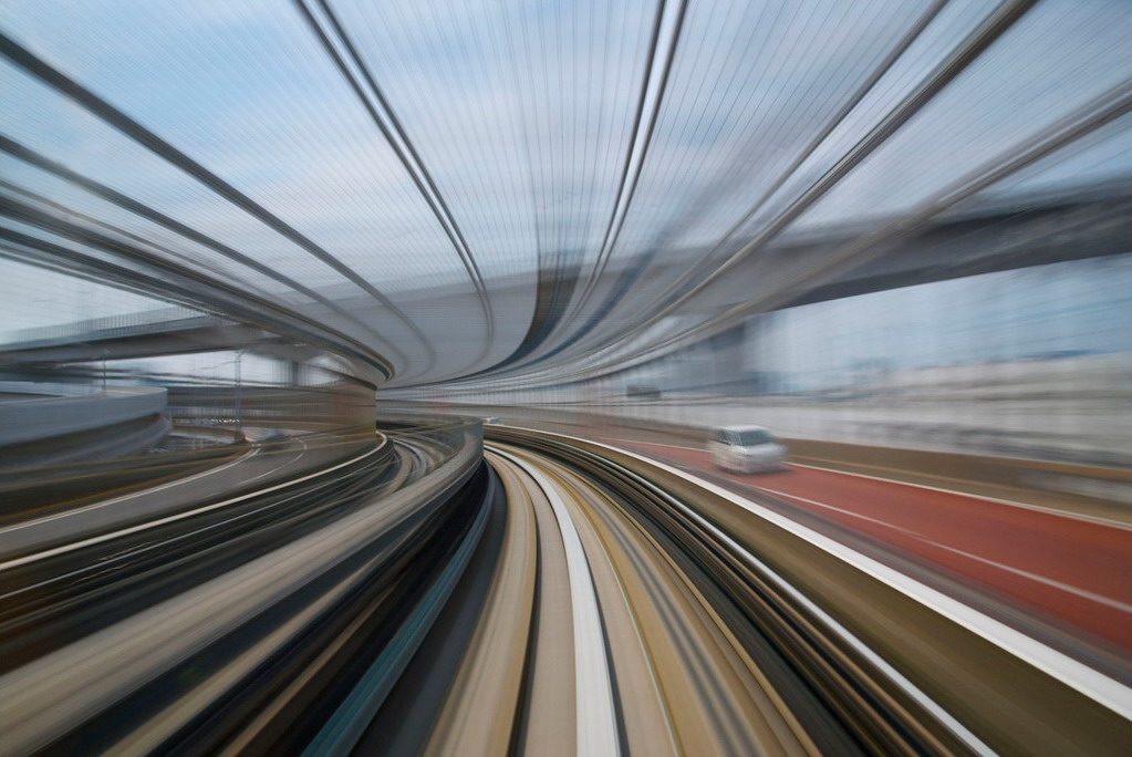 Photos from a moving train in Japan by AppuruPai Photography is all about envisioning the unseen beauty. As everything, it depends on how you look at it, as photographer AppuruPai shows us in these long exposure shots of the New Transit Yurikamome in Japa