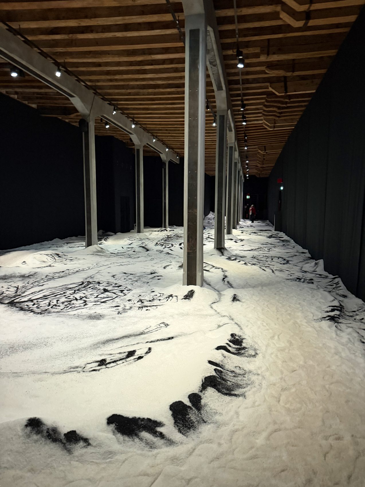 Venice Biennale 2026 Salt Landscape Ink Drawing Installation Arsenale