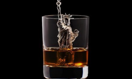 3D on Ice Cubes in Whiskey