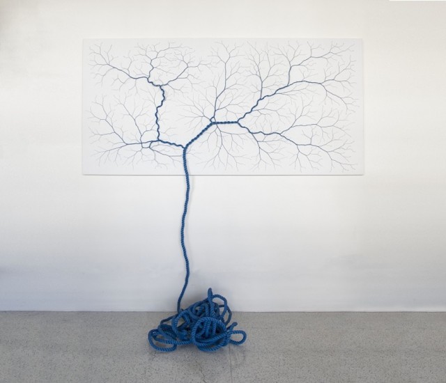 Organic rope sculptures by Mello + Landini