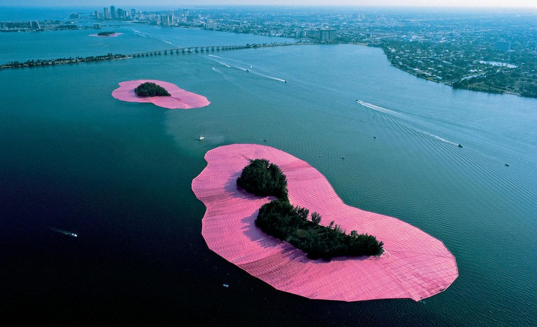 Fantasy Pink Islands Installation in Miami